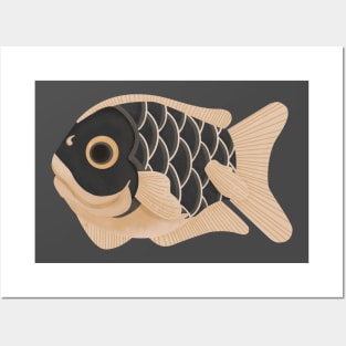 Japanese carp Posters and Art